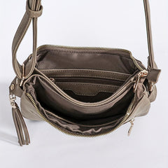 Casual Crossbody Bag PU Leather Shoulder Tote Messenger Bag