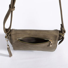 Casual Crossbody Bag PU Leather Shoulder Tote Messenger Bag
