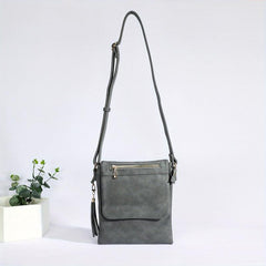 Casual Crossbody Bag PU Leather Shoulder Tote Messenger Bag