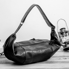Men's Large Capacity Crossbody Bag Multifunctional Shoulder Bag