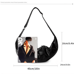 Men's Large Capacity Crossbody Bag Multifunctional Shoulder Bag