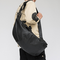Men's Large Capacity Crossbody Bag Multifunctional Shoulder Bag