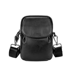 Men's Leather Crossbody Bag Mini Man Purse Small Side Bag For Men