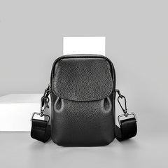 Men's Leather Crossbody Bag Mini Man Purse Small Side Bag For Men