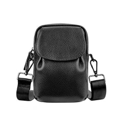 Men's Leather Crossbody Bag Mini Man Purse Small Side Bag For Men