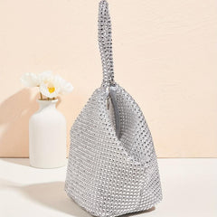 Triangle Clutch Bag Rhinestone Evening Bag for Party Wedding