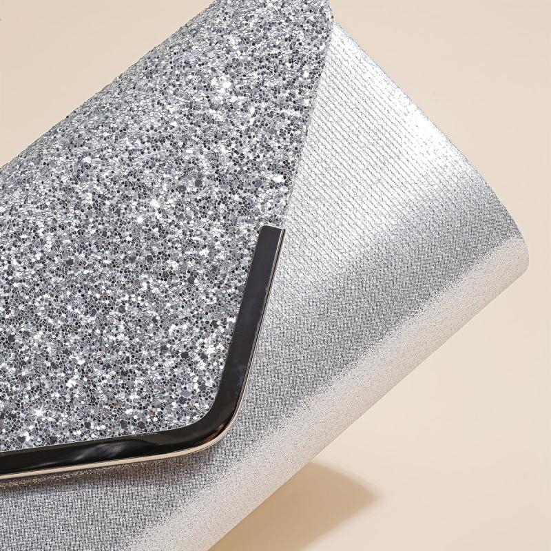 Sequins Decor Banquet Bag Classic Evening Bag For Party Women's Chain Bag