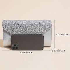 Sequins Decor Banquet Bag Classic Evening Bag For Party Women's Chain Bag