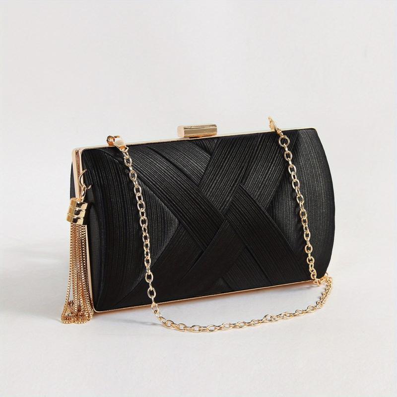Braided Clutch Wallet Classic Evening Bag For Party Women's Wedding Bag