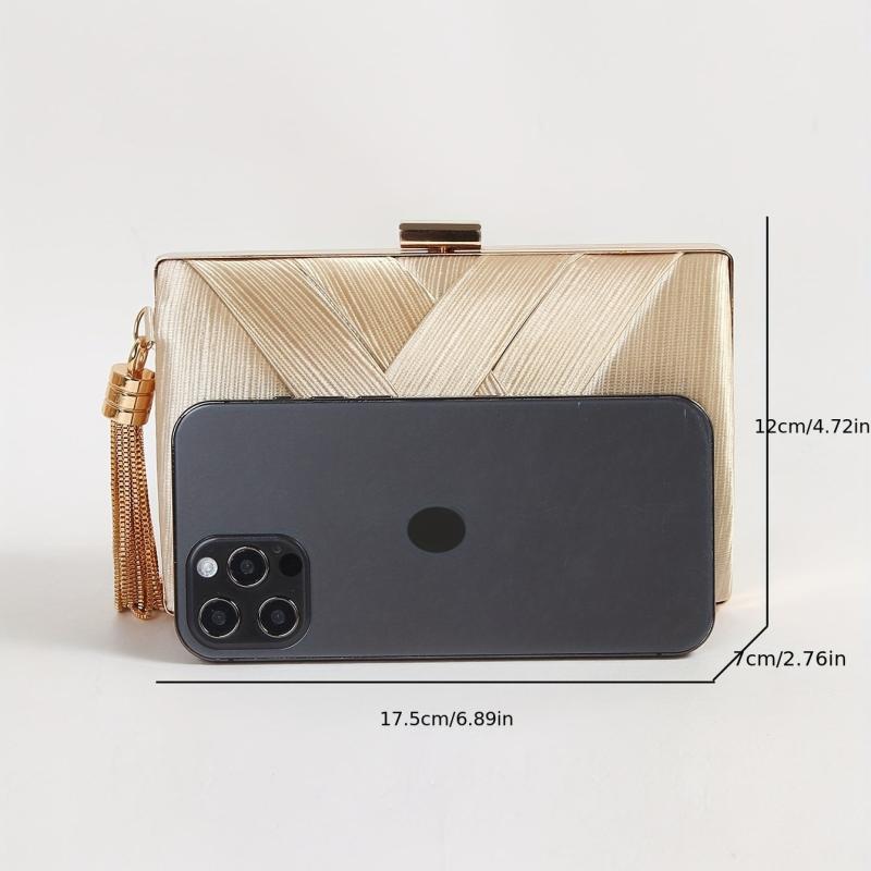 Braided Clutch Wallet Classic Evening Bag For Party Women's Wedding Bag