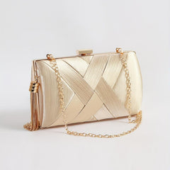 Braided Clutch Wallet Classic Evening Bag For Party Women's Wedding Bag