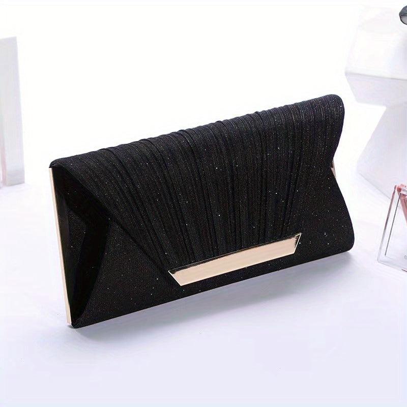 Glitter Envelope Chain Clutch Sparkly Evening Bag