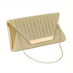 Glitter Envelope Chain Clutch Sparkly Evening Bag
