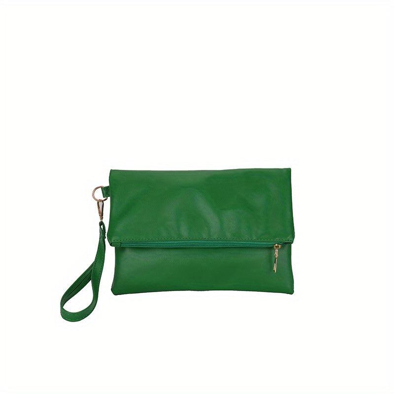 Minimalist Flap Clutch Bag Solid Wrist Purse Women's All Match Versatile