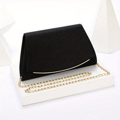 Glitter Evening Bag Chain Clutch Purse Wedding Party Prom