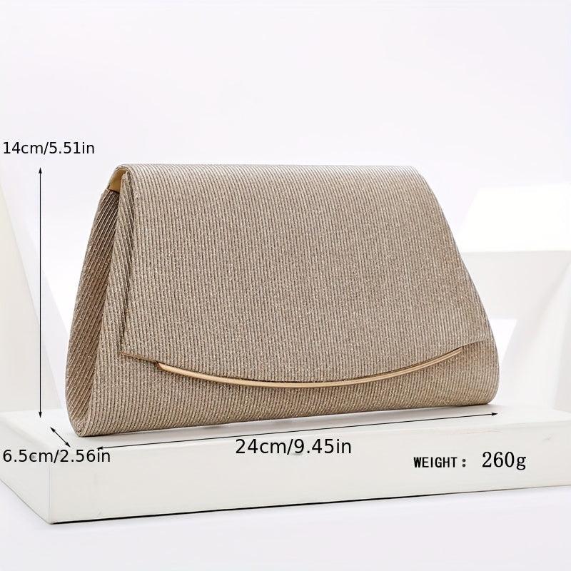 Glitter Evening Bag Chain Clutch Purse Wedding Party Prom