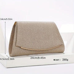 Glitter Evening Bag Chain Clutch Purse Wedding Party Prom