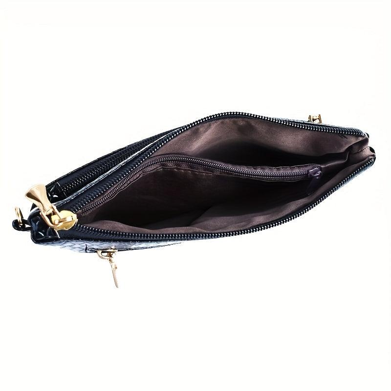 Embossed Clutch Purses Women's Square Crossbody Bag Small Handbags
