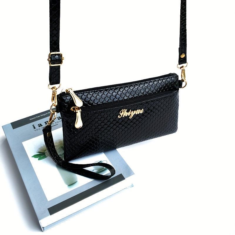 Embossed Clutch Purses Women's Square Crossbody Bag Small Handbags