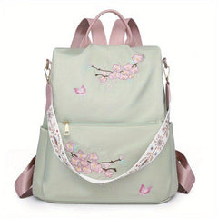 Stylish Floral Pattern Women's Backpack Lightweight Bag for Travel School Work
