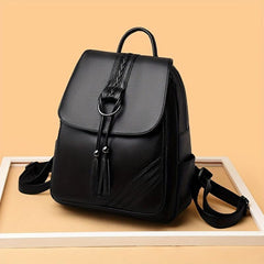 Casual Tassel Decor Backpack Large Capacity Travel Backpack