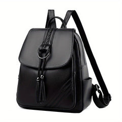 Casual Tassel Decor Backpack Large Capacity Travel Backpack