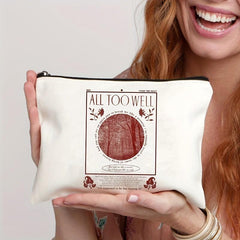 All Too Well Pattern Cosmetics Bag Canvas Travel Toiletry Bag