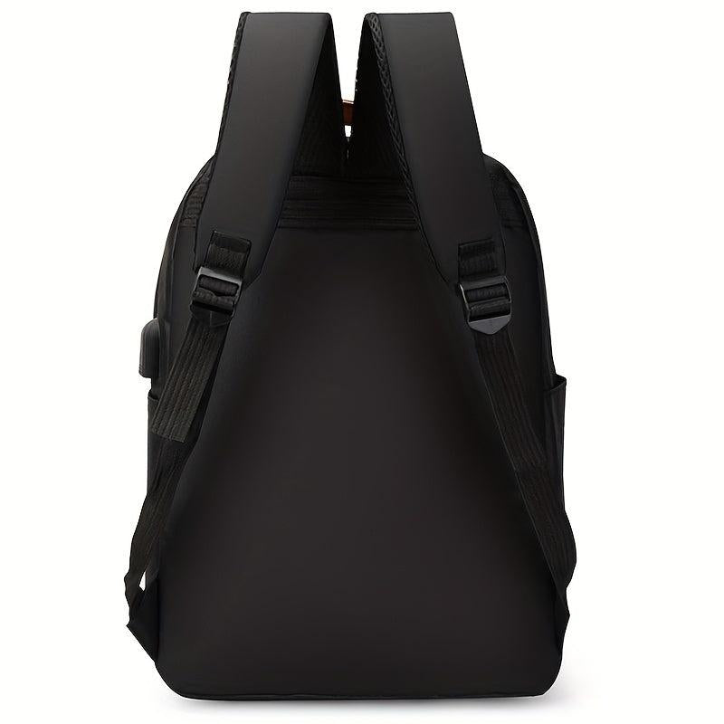 3pcs Set Large Capacity Backpack Travel Bag Crossbody Bag
