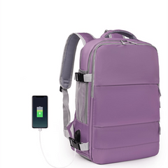 Lightweight Outdoor Backpack with USB Port and Shoe Compartment