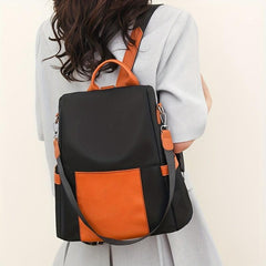 Casual All match Backpack Block Travel Backpack Large Capacity Backpack