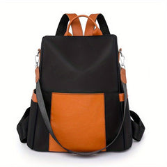 Casual All match Backpack Block Travel Backpack Large Capacity Backpack