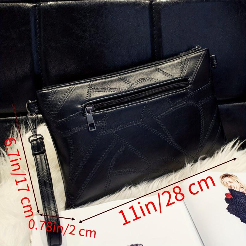 Soft Leather Capacity Handbag with Wrist Strap