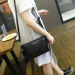 Soft Leather Capacity Handbag with Wrist Strap