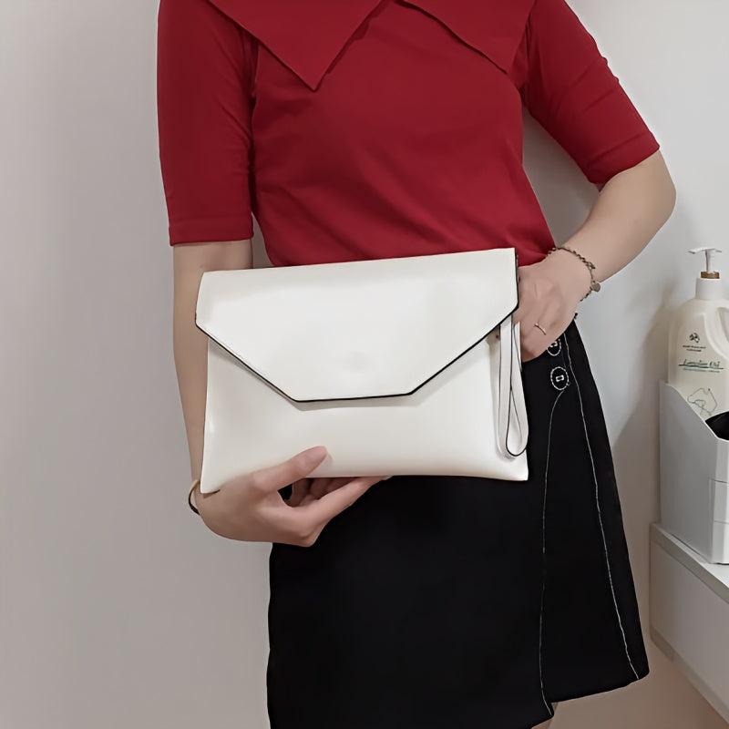 Envelope Handbag Women's Clutch PU Leather Chain Crossbody Bag