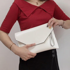 Envelope Handbag Women's Clutch PU Leather Chain Crossbody Bag