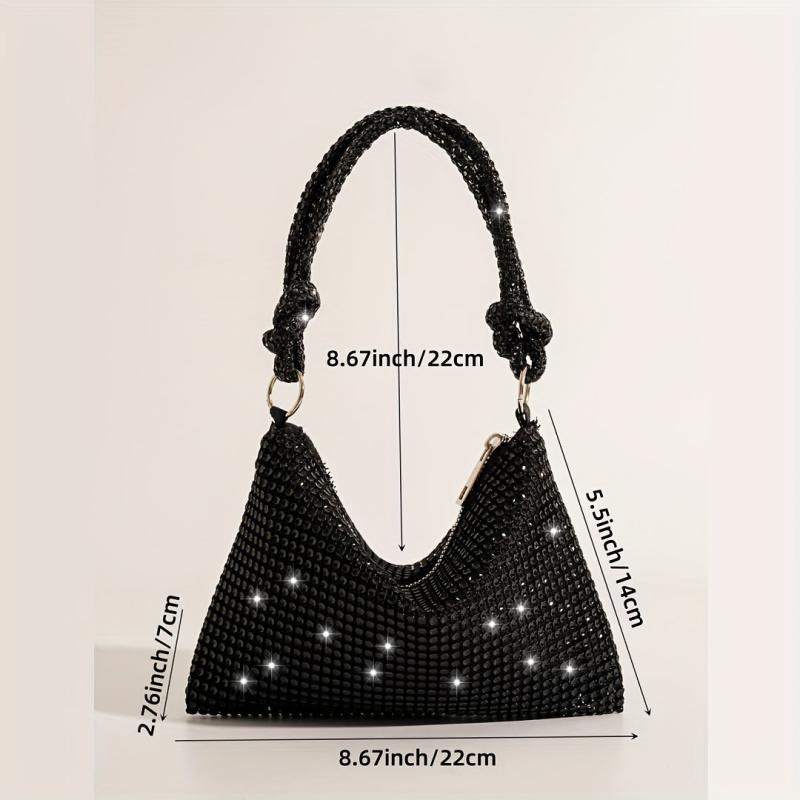Rhinestone Decor Handbag Evening Bag Party