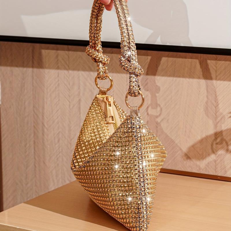 Rhinestone Decor Handbag Evening Bag Party