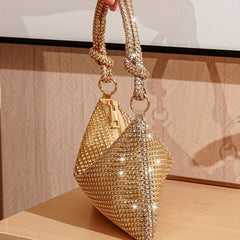Rhinestone Decor Handbag Evening Bag Party