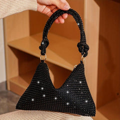 Rhinestone Decor Handbag Evening Bag Party