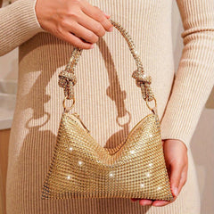 Rhinestone Decor Handbag Evening Bag Party