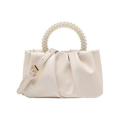 Ruched Detail Evening Bag Top Handle Purse