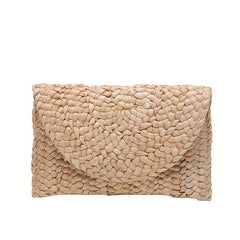 Straw Woven Banquet Bag Boho Style Clutch Purse Handbags For Women