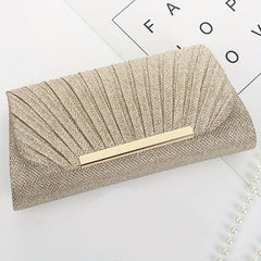 Evening Clutch Wallet Ruched Banquet Bag Wedding Bag