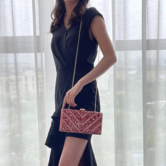 Glitter Rhinestone Evening Bag for Party Clutch