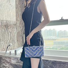 Glitter Rhinestone Evening Bag for Party Clutch
