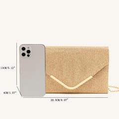 Glitter Evening Envelope Bag Chain Handbag for Party & Wedding