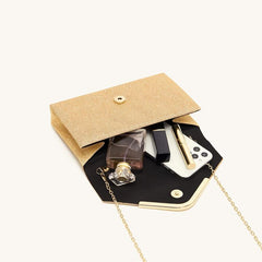 Glitter Evening Envelope Bag Chain Handbag for Party & Wedding