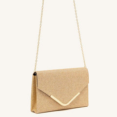 Glitter Evening Envelope Bag Chain Handbag for Party & Wedding