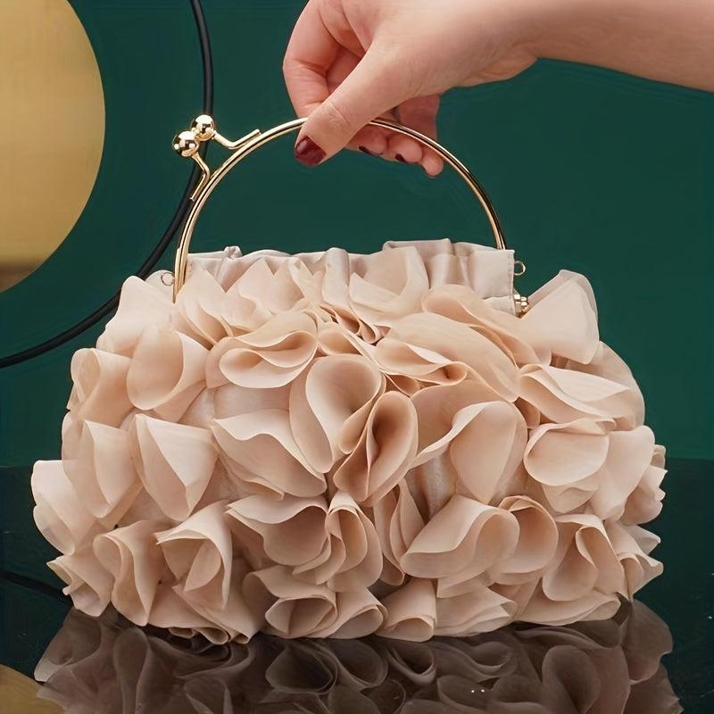 Lace Flower Evening Bag Clutch Wedding Purses Women's Handbags