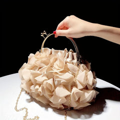 Lace Flower Evening Bag Clutch Wedding Purses Women's Handbags